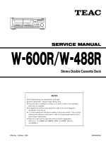 Teac W-600R-Service-Manual